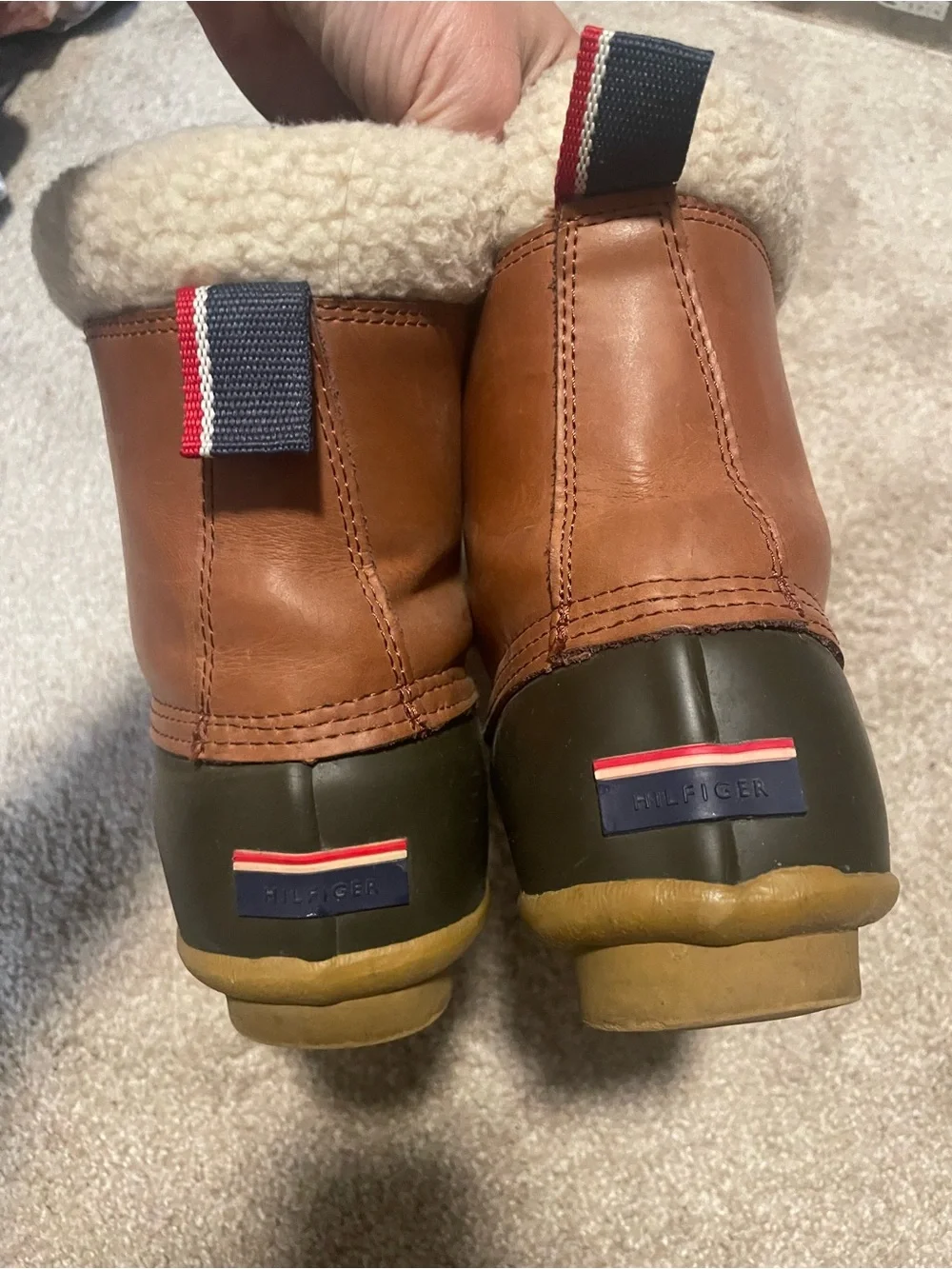 Women’s Insulated Brown & Olive Winter Duck Boots